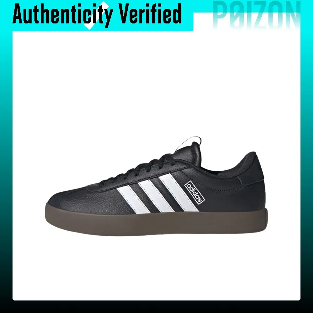 Adidas VL COURT 3.0 Cushioning Low top Skateboard Shoes Men's Black White ID6286