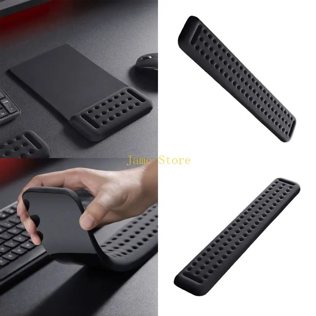 LX0B Soft Support Ergonomic Curves Mouse Pad Wrist Rest to Minimize Hand Discomfort Office