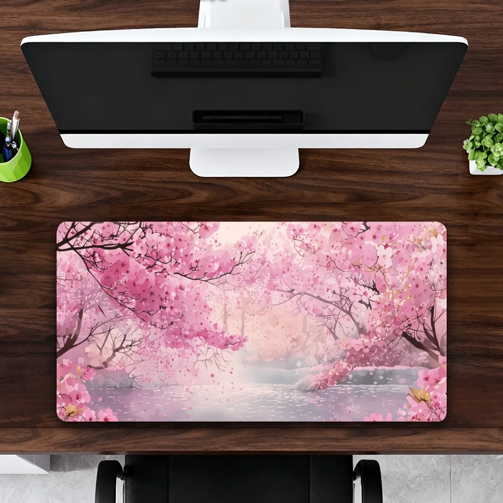 Anime Mouse Pad, Cherry Blossom Mouse Pad - Desk Decoration Pad, Office Supplies and Accessories Alfombrillas Para Escritorio