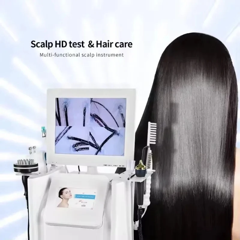2026 NEW 8-in-1 Scalp Treatment Machine with High Frequency Vibration Hair Growth Massager And Analysis Device for Hair Care