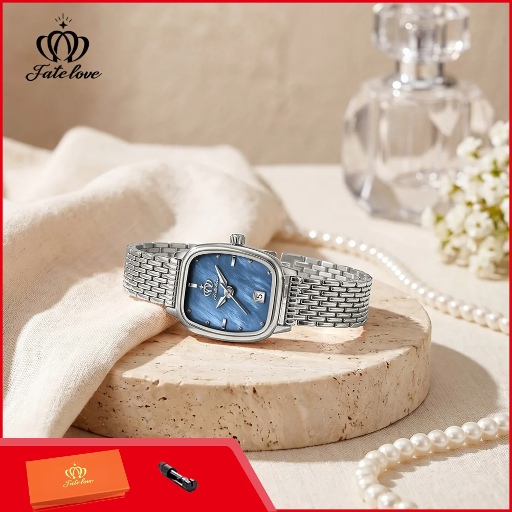 Fatelove 931 Fashion Simple Ladies Watches Calendar Date Waterproof Elegant Luxury Quartz Wristwatch for Women