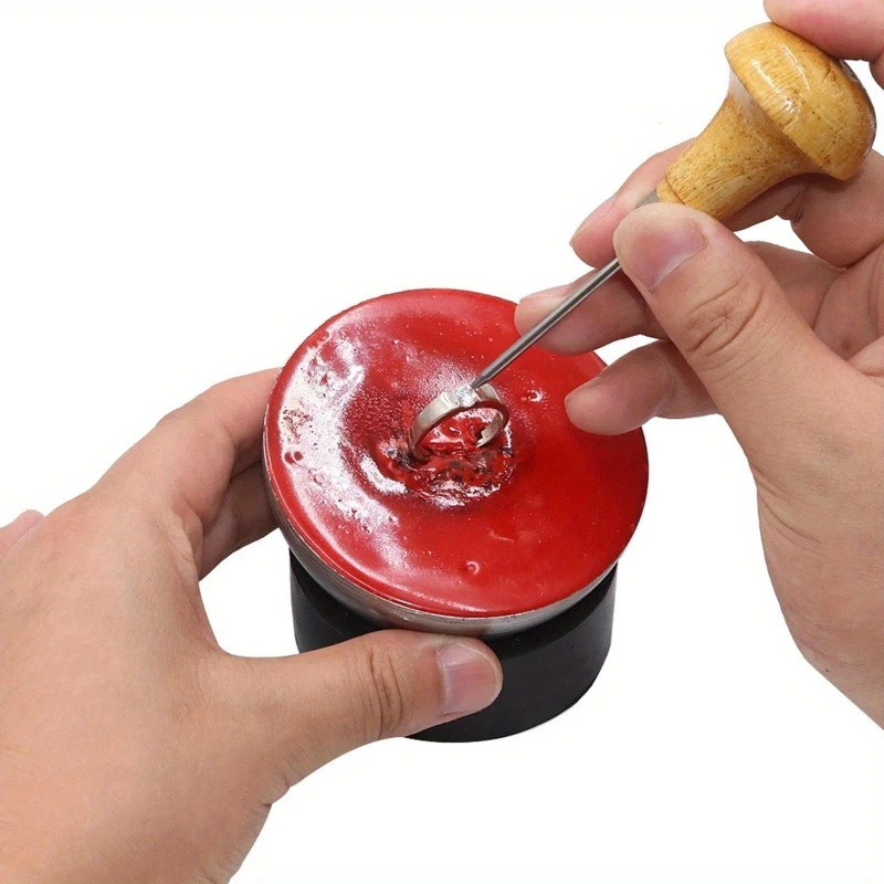1Pc 3In Jewelry Engraving Manufacturing Accessory Processing Making Sealing Wax Ball Supply Great Gifts for Handcraft Lover Adults