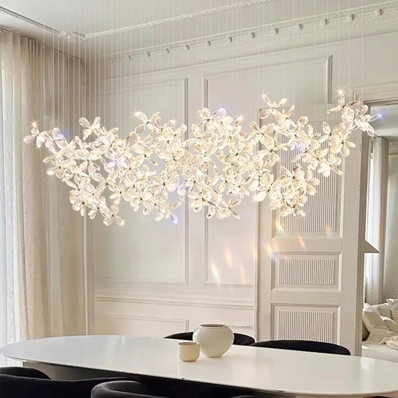 home decorationPendant lights, luxury crystal living room chandelier, dining room Pendant lamp, ceiling light, indoor lighting