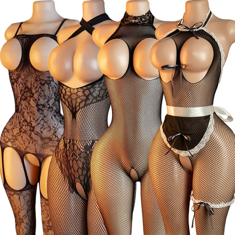 Dirty Toys Full-Body Restraint  Adult Bdsm Item Crotchless Bodystocking For Couples Fishnet Bondage Lingerie Sexy Accessories