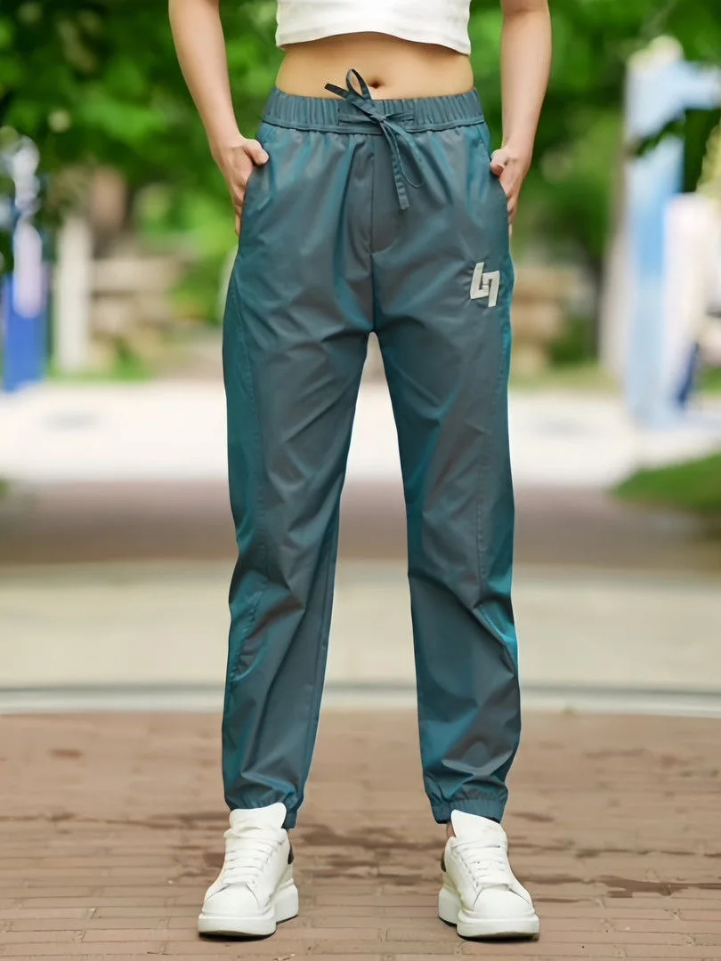Fashionable Chameleon Nine-Foot Men's Casual Pants Ice Silk Loose Cuffed Sweatpants Quick Dry Breathable Summer Air Condition...