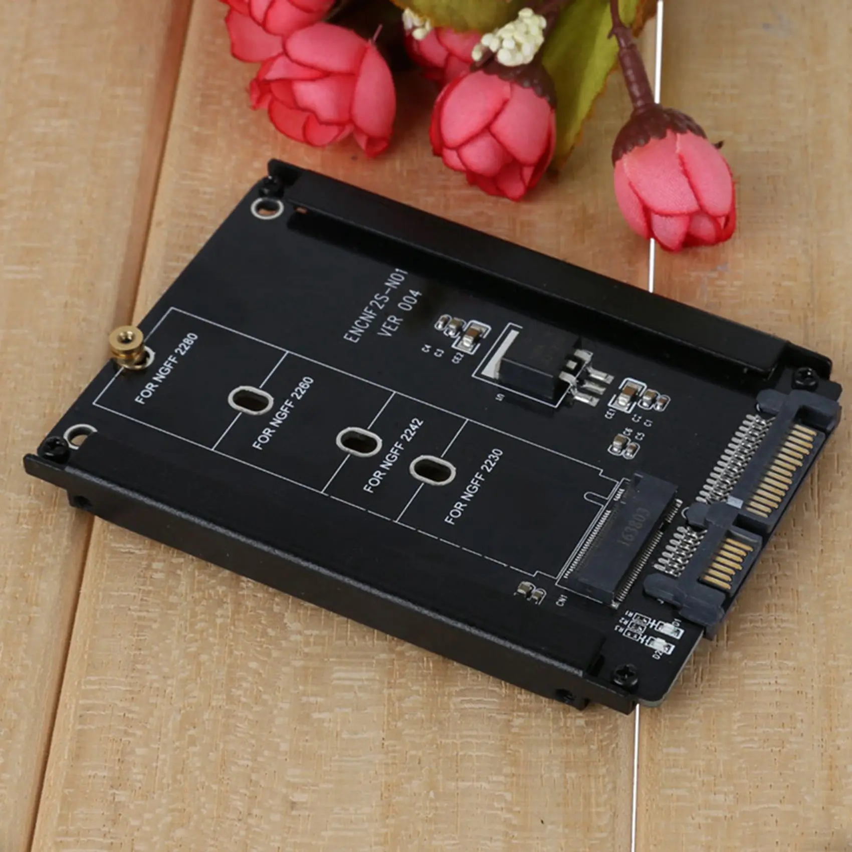 Leading-2X Black Case CY B+M Socket 2 M.2 NGFF (SATA) SSD To 2.5 SATA Adapter For 2230/2242/2260/2280Mm M2 SSD