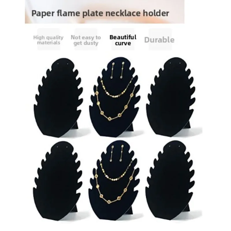 1Pcs Velvet Necklace Display Rack Creative Flame Board Jewelry Rack Bracelet Jewelry Rack Jewelry Display Rack