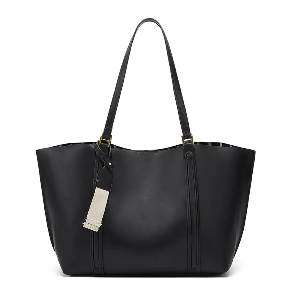 Niche-Designed Fashionable Solid-Color Versatile MinimalistWomen'sHandheld&Shoulder Tote Bag
