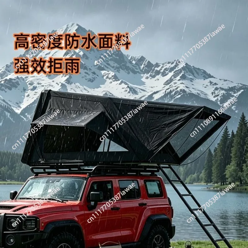 Factory cross-border direct supply ABS hard shell rollover hard shell roof tent hydraulic SUV off-road car camping tent