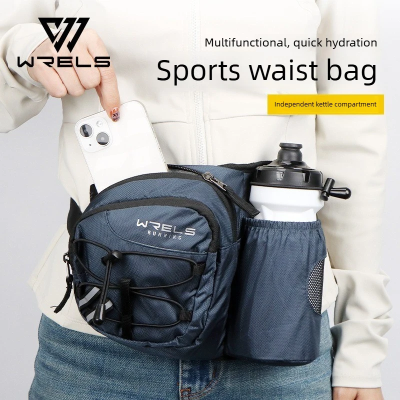 Large Capacity Water Bottle Waist Pack Phone Holder For Running Cycling Hiking Marathon Outdoor Sports Adjustable Belt Gear