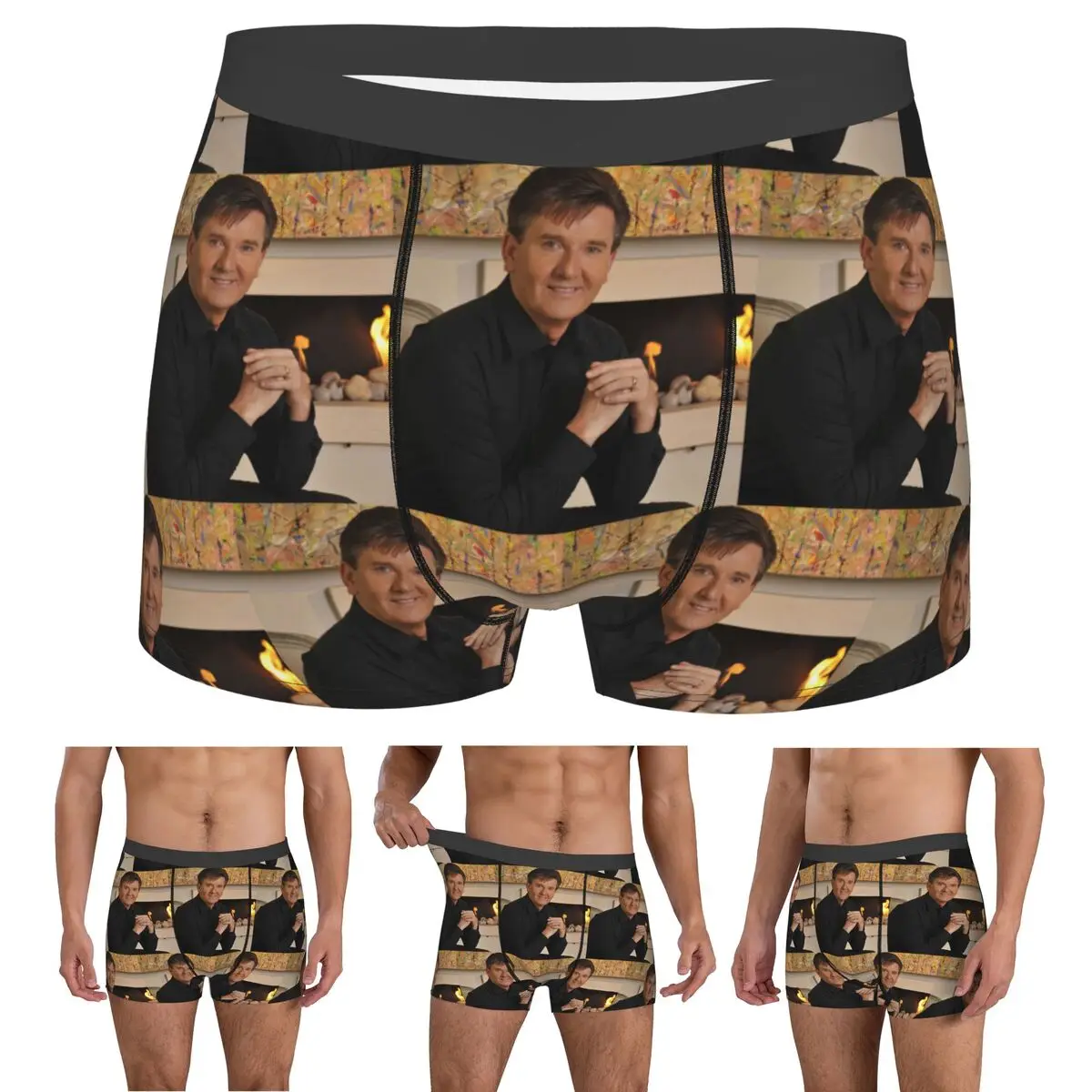 Boxer Underpants Shorts Daniel O'Donnell Gold Collection Panties Men Comfortable Underwear for Homme Man Boyfriend Gifts