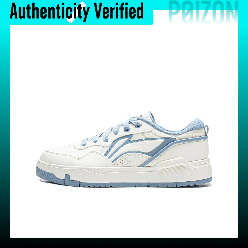 Li Ning Common 80s Low top Skateboard Shoes Women's Champagne White AGCW120-2