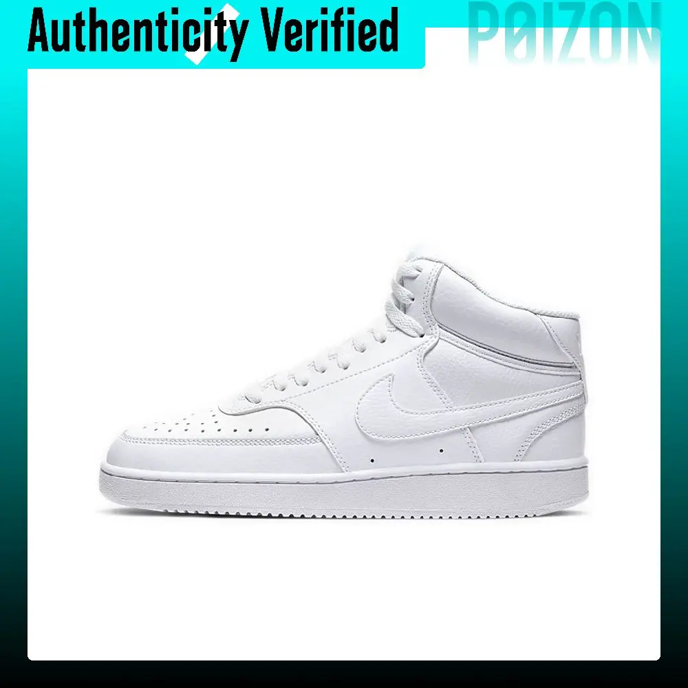 Nike Court Vision Mid Versatile Mid top Skateboard Shoes Women's White CD5436-100