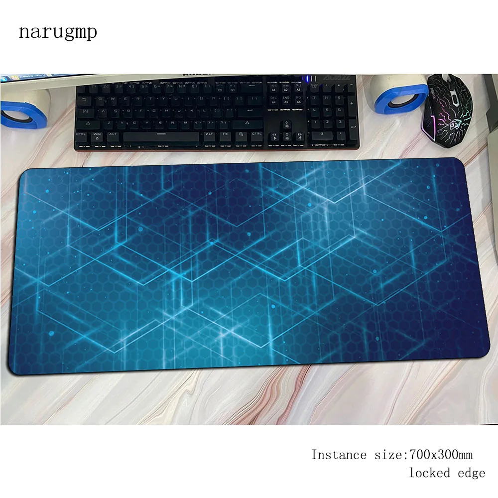 Hexagon Abstract mouse pad Customized Computer mat 700x300x3mm gaming mousepad Personality padmouse keyboard games pc gamer desk