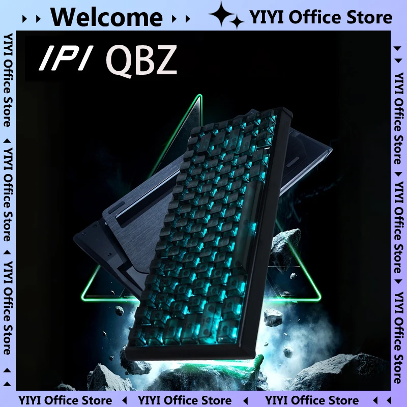 IPI QBZ mechanical keyboard magnetic switch wired keyboard 65-key dual 8k all-aluminum RGB gaming FPS SOCD keyboard PC gift