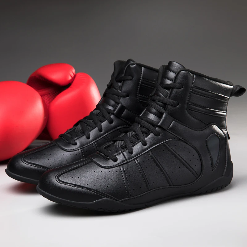 Men Boxing Shoes Training Big Size Lightweight Professional Male Top Quality Non-Slip Breathable Outdoor Judo Wrestling Shoes