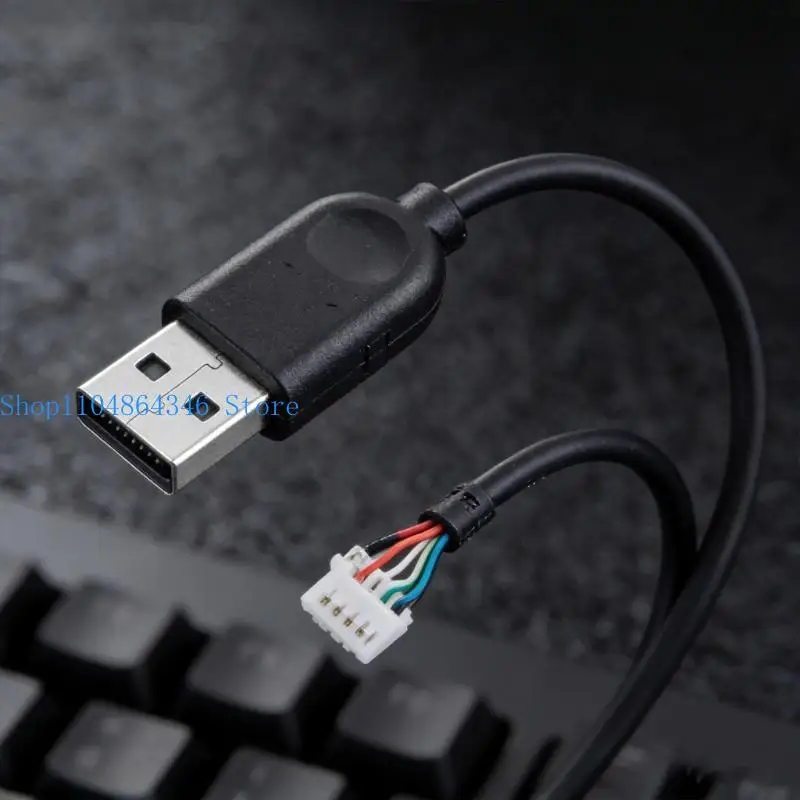 652F Soft PVC Keyboards Cables Keyboards Line Replacement Wire for G213 Gaming Keyboards