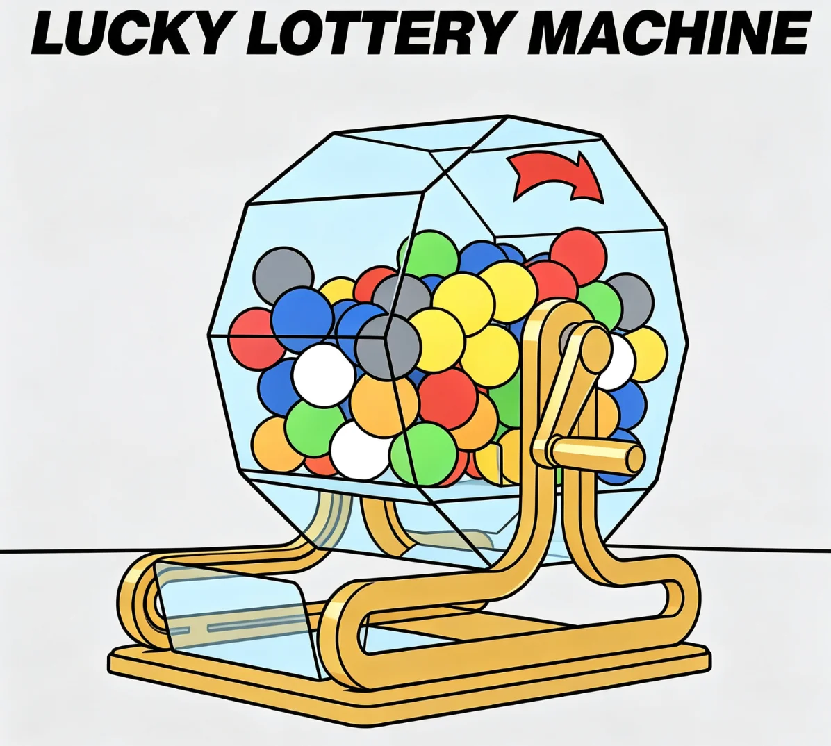 Lucky Lottery Machine Magic Trick Prop Number Prediction Ball Prediction Mentalism Stage Close Up Magic Illusion Gimmick Magicia