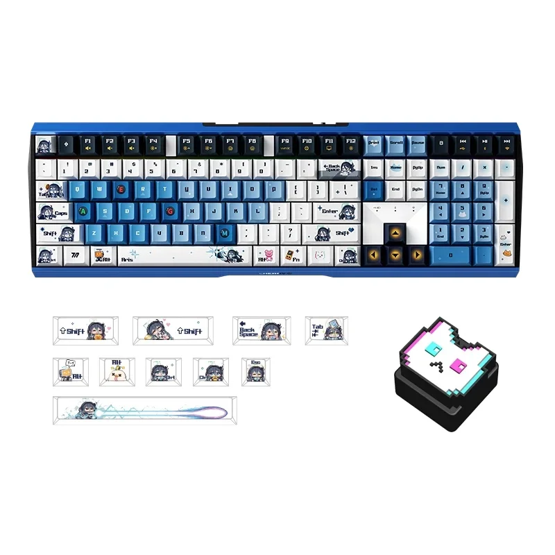 NEW Cherry Blue Archive Alice Game Time Keyboard Mouse Set PBT Tri-Mode Red Switch 109 Keys Peripheral