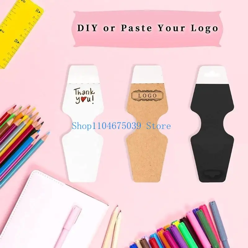 5asd 100X Necklace Holder-Tag for Selling Earring Keychain Display Card for Jewelry