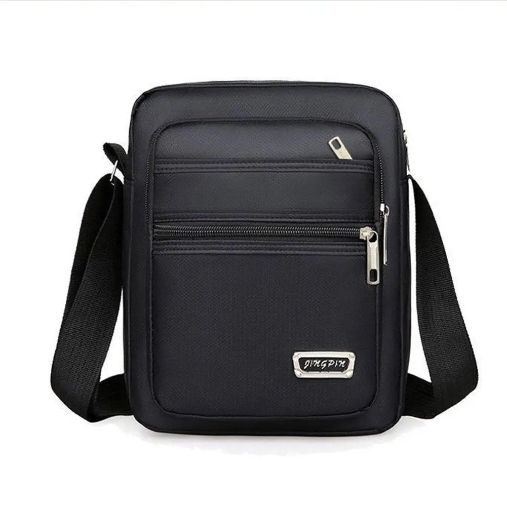 Men's Shoulder Bag Messenger Bag Casual Waterproof Oxford cloth Zipper Pocket Handbag Fashion Tote Travel Male Crossbody Bags
