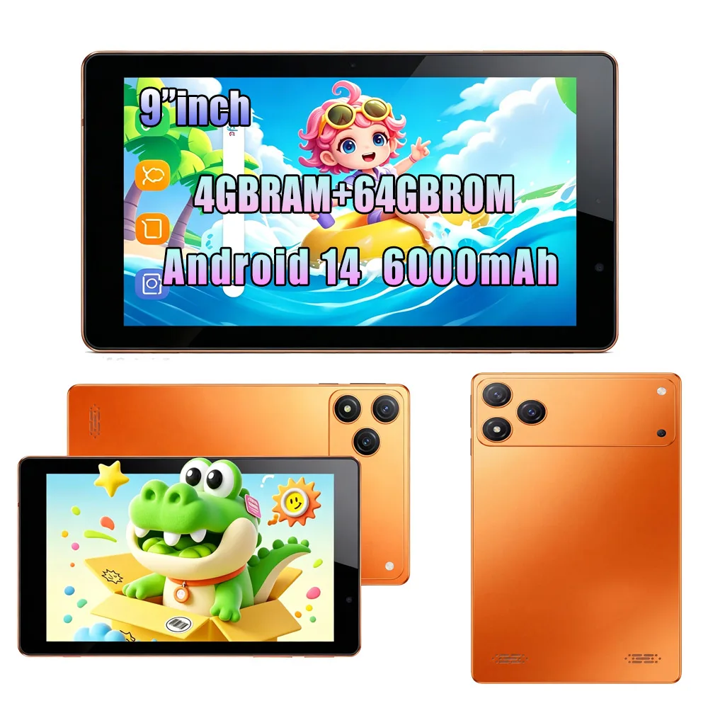 BDF Kids Tablet Toddler Tablets with Shockproof Protective Case, Parental Control, Dual Camera, Bluetooth, WiFi, 7.0 inch