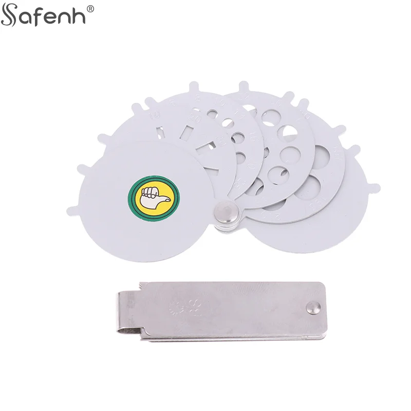 Pro Sturdy Gemstones Size GaugeJewelry Equipment Accessory Diamond Gem Fan Gauge Stone Measuring Tool Jeweler Jewelry MakingTool