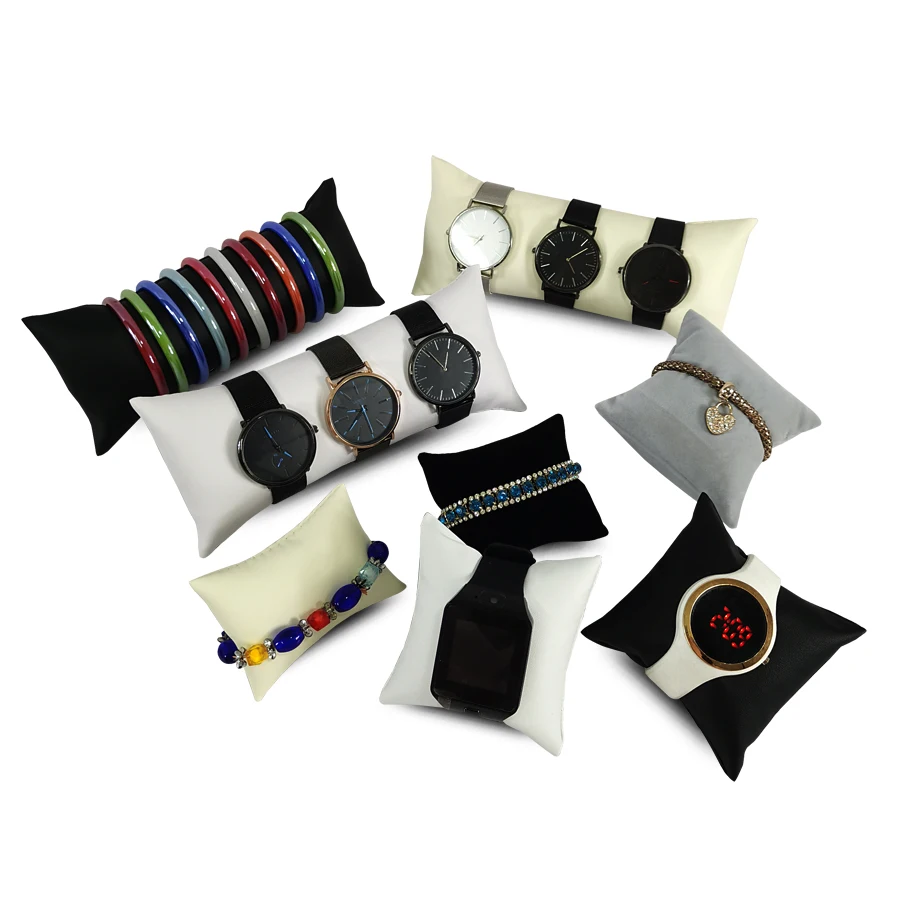 Watch Pillow Stand Watch Bracelet Bangle Holder Necklace Chain Anklet Organizer Jewelry Display Pillow Wacth Box Inside Cushion