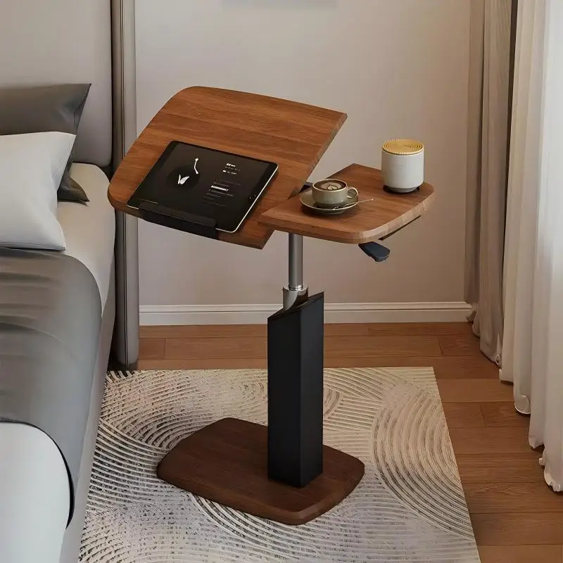 Adjustable Mobile Laptop Desk, Lift Side Table for Sofa & Bedroom, Home Tea & Dining Table,Portable Bedside Cart for Living Room