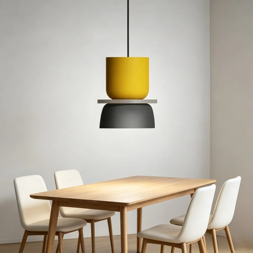 Modern Macaron Pendant Lamp Led Chandeliers Hanging Light Living Study Bar Dining Room Bedside Bedroom Lighting Decor Furniture