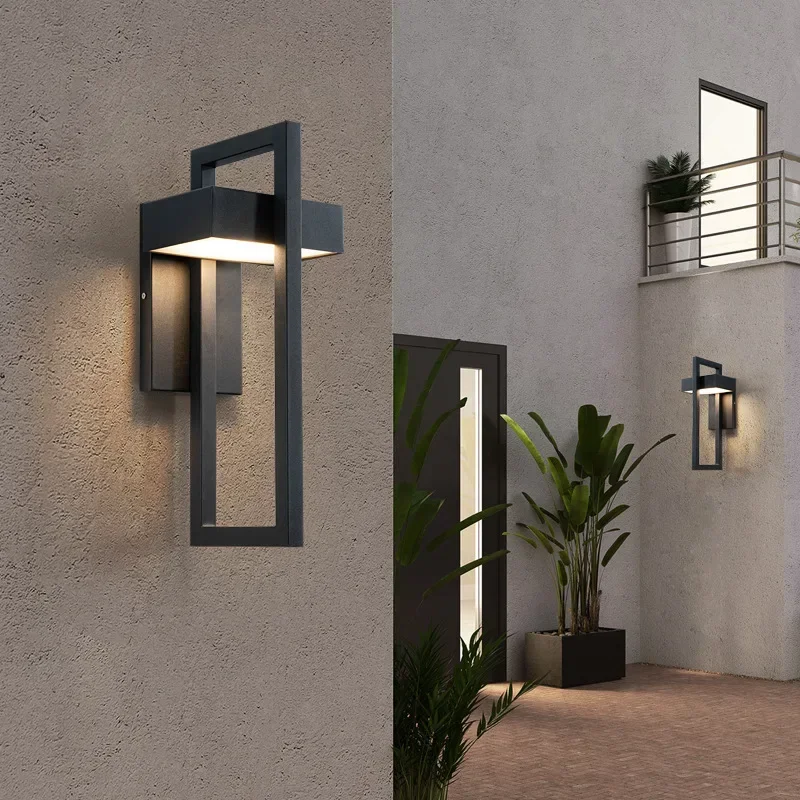 Stainless steel Geometric Outdoor Wall Light Garden Lights Outdoor IP65 Waterproof Outdoor Lighting Wall Lamp Decoration