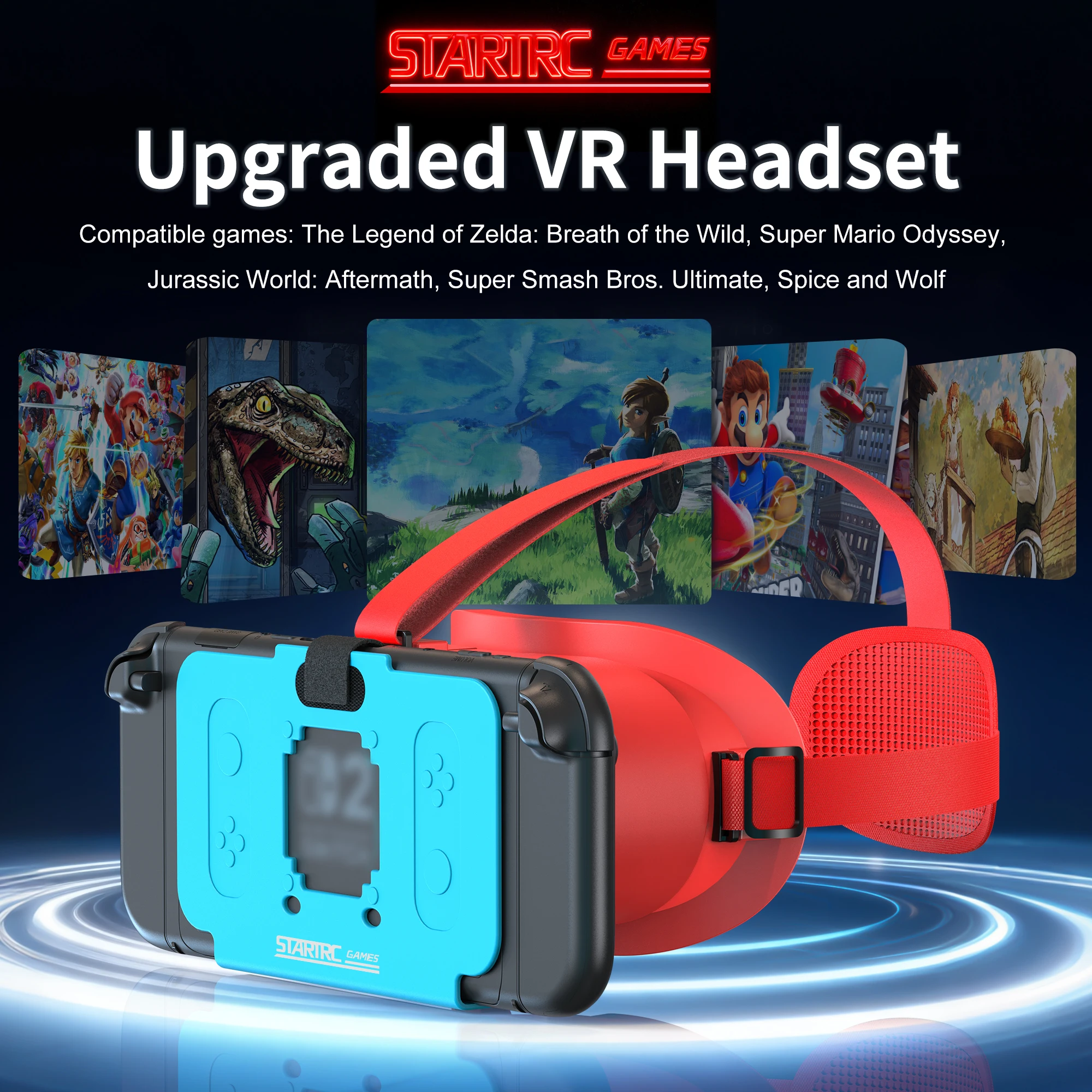 Upgraded VR Headset for Nintendo Switch 2 Gaming Console HD 3D Glasse Switch 2 Accessories Christmas Gift
