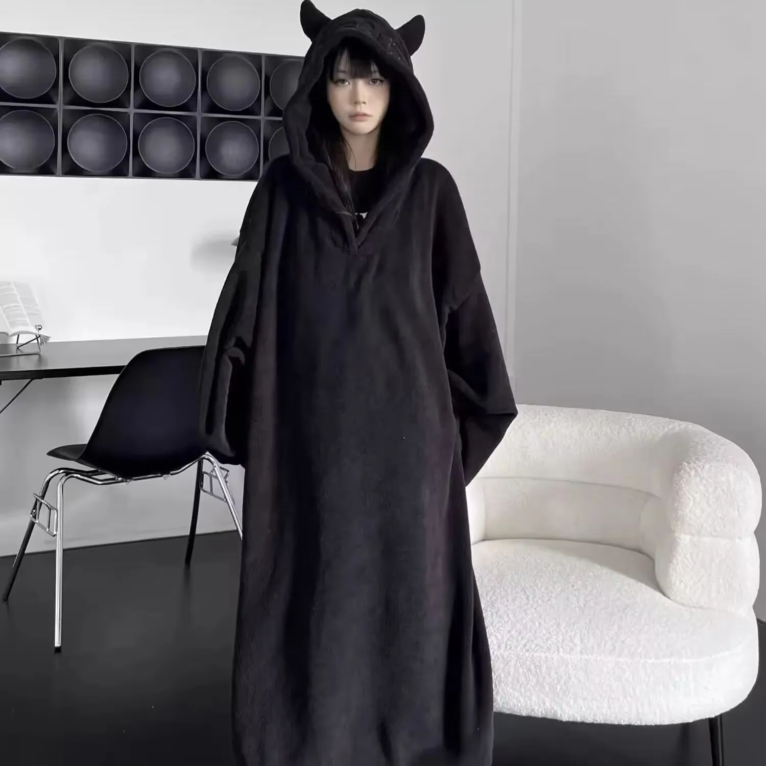 Autumn and Winter Padded Thickened Robe Jumpsuit Men and Women Home Clothing Embroidered Letters Pajamas Super David Clothes Tid