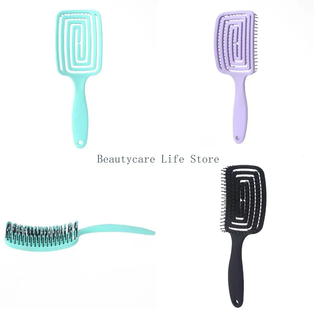 652C Vented Hair Brush Comb Anti-Static Scalp Massage Wet Dry Hairs Combs Hairdressing Styling Tools for Salon Home Use