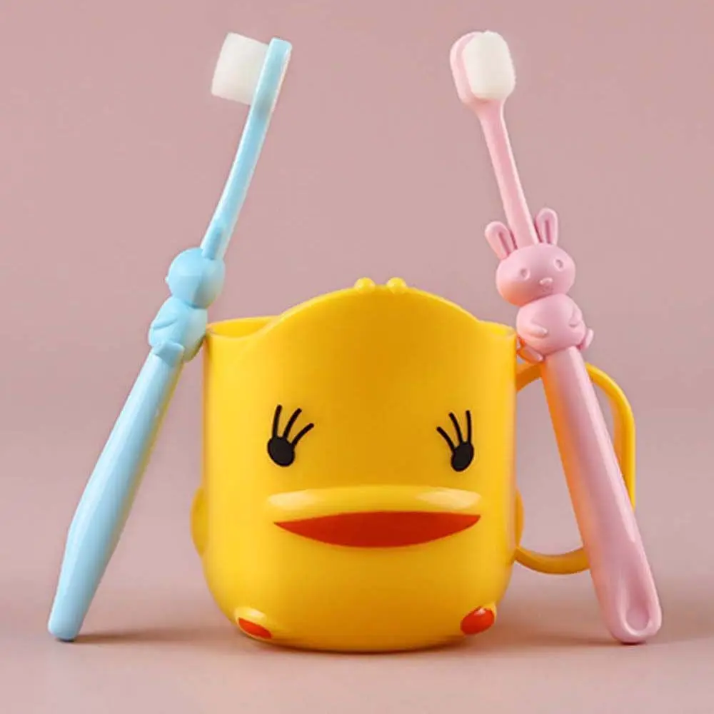 Fine Good Cleaning Sensitive Gums Cartoon Handle Soft Floss Bristle Baby Toothbrush Micro-Nano  Toothbrush Oral Care Tool