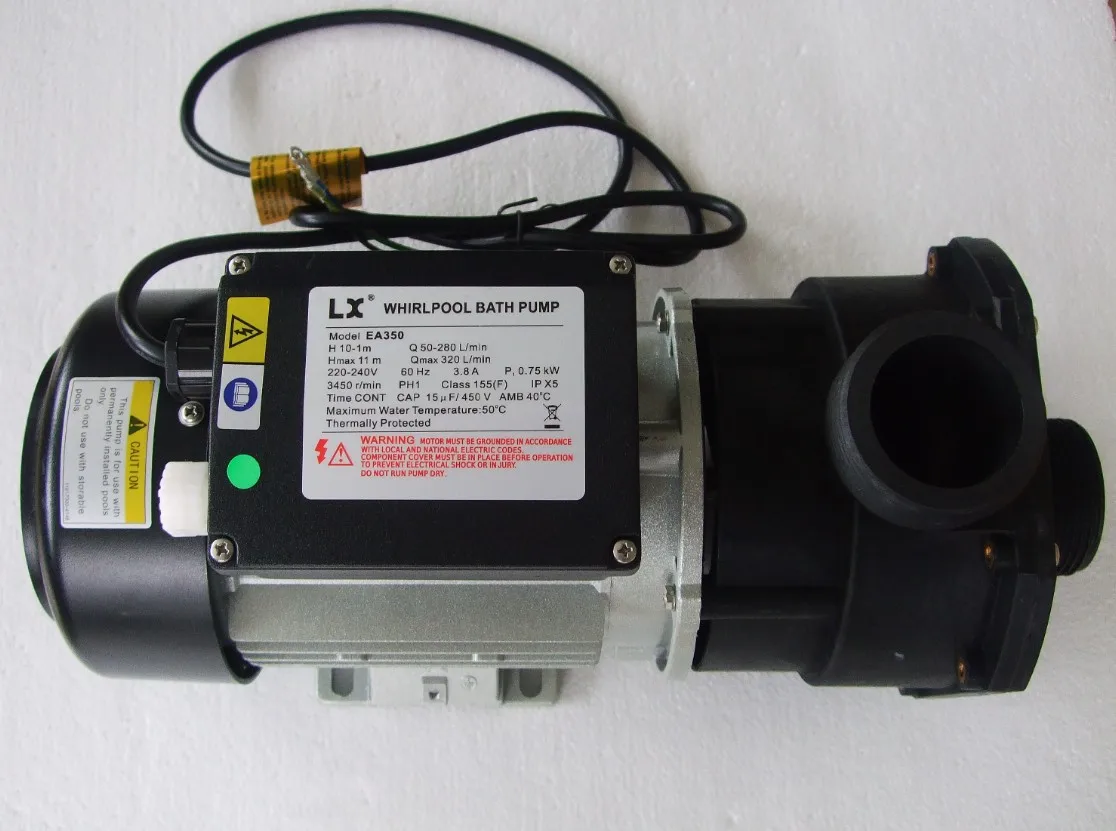 1.0HP 60HZ Japan bathtub jet pump replacement EA350 750W 220-240V 60HZ US Canada Spa pump Circulation