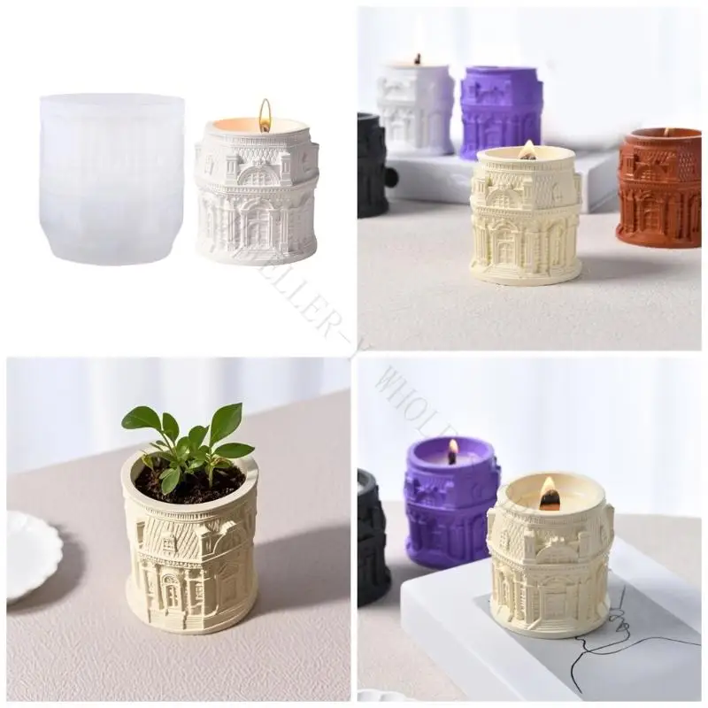 R7UF Silicone Craft Mould for Resin Louvre Relief Plaster Creation Decoration