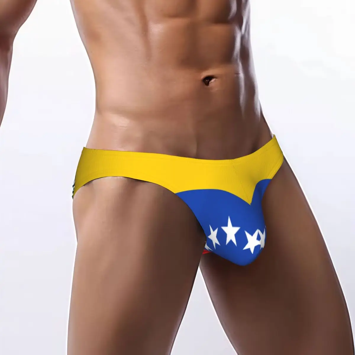 Men Bikini Briefs Venezuelan Flag Male Underwear Breathable Underpants