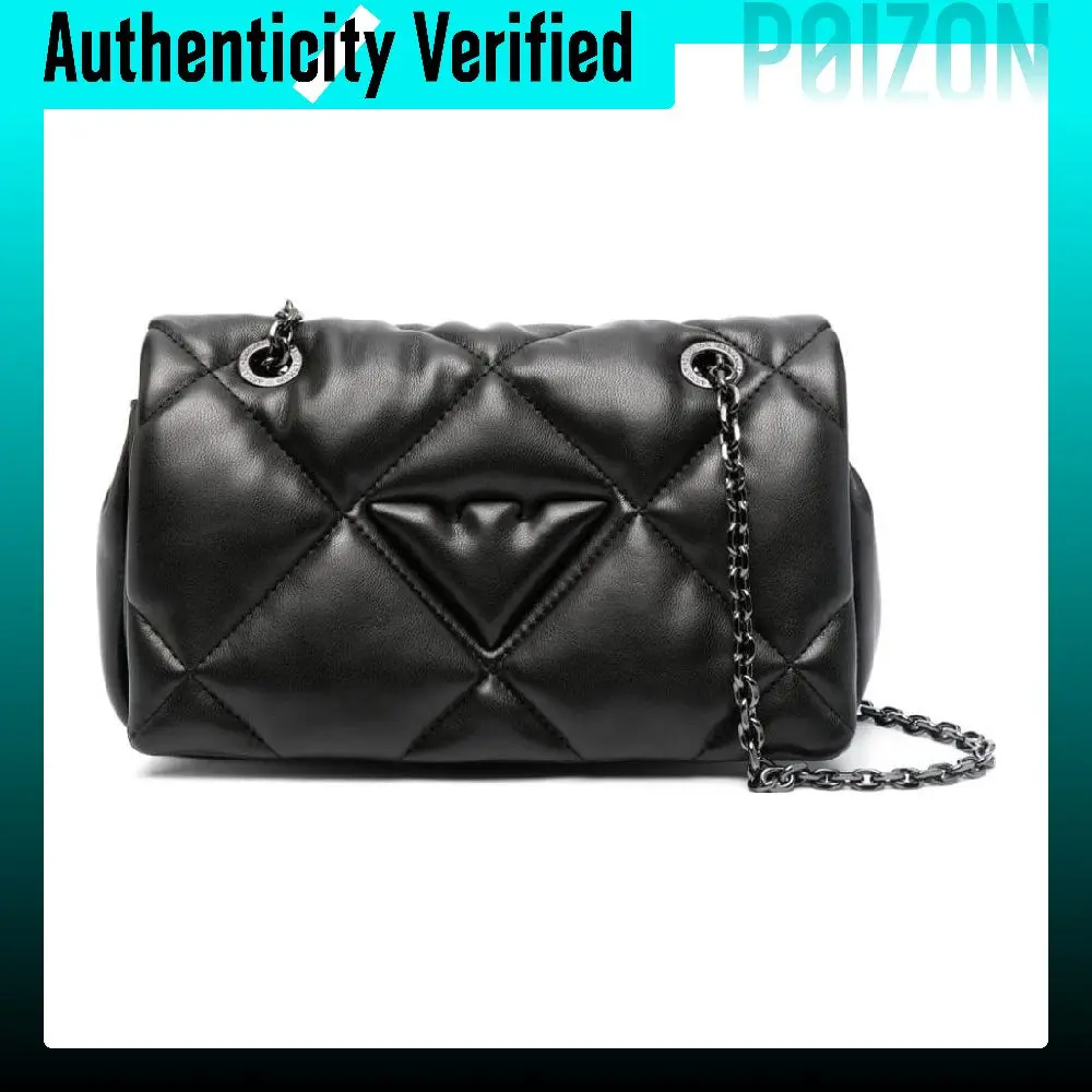 EMPORIO ARMANI Polyester Shoulder Bag Women's Black Y3C041-YWJ8I-80001