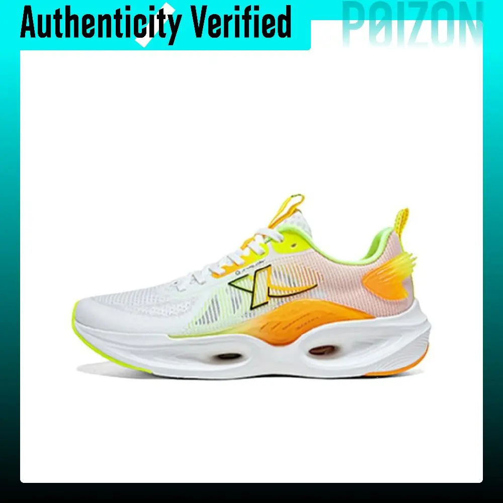 XTEP Cushioning Low top Running Shoes Men's White Green Orange 876219110033//