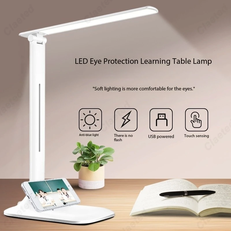 Creative New Simple LED Eye Protection Desk Lamp Study Bedroom Bedside Lighting for Children To Learn