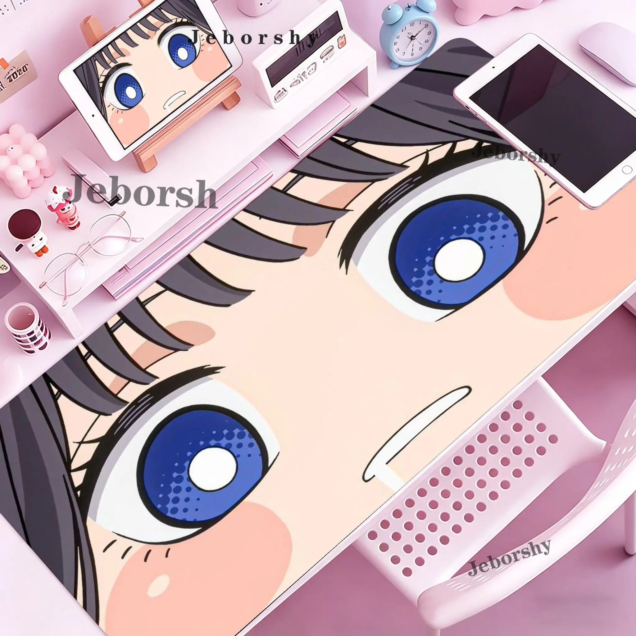 The Fragrant Flower Blooms with Dignity mousepad girl Kaoruko Waguri deskmat Non-Slip Rubber Edge locking HD Printing pad 2 sold