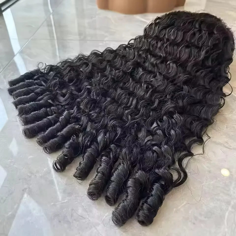 Burmese Curly Human Hair 13x4 13x6 HD Transparent Lace Frontal Wig Natural Color Pre Plucked Baby Hair 40 46 Inches Minimal Shed No Tangle For Women