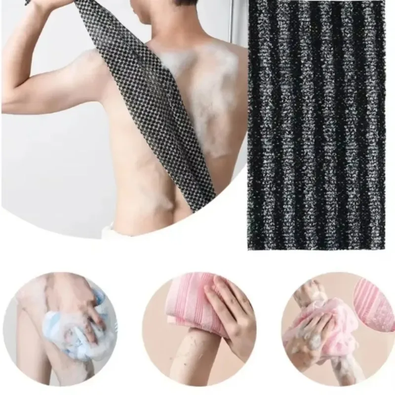 Body Bathroom Accessories Japanese Rubbing Washcloth Bath Nylon Towel Brush for Back Towels Exfoliating Scrub Shower Sponge