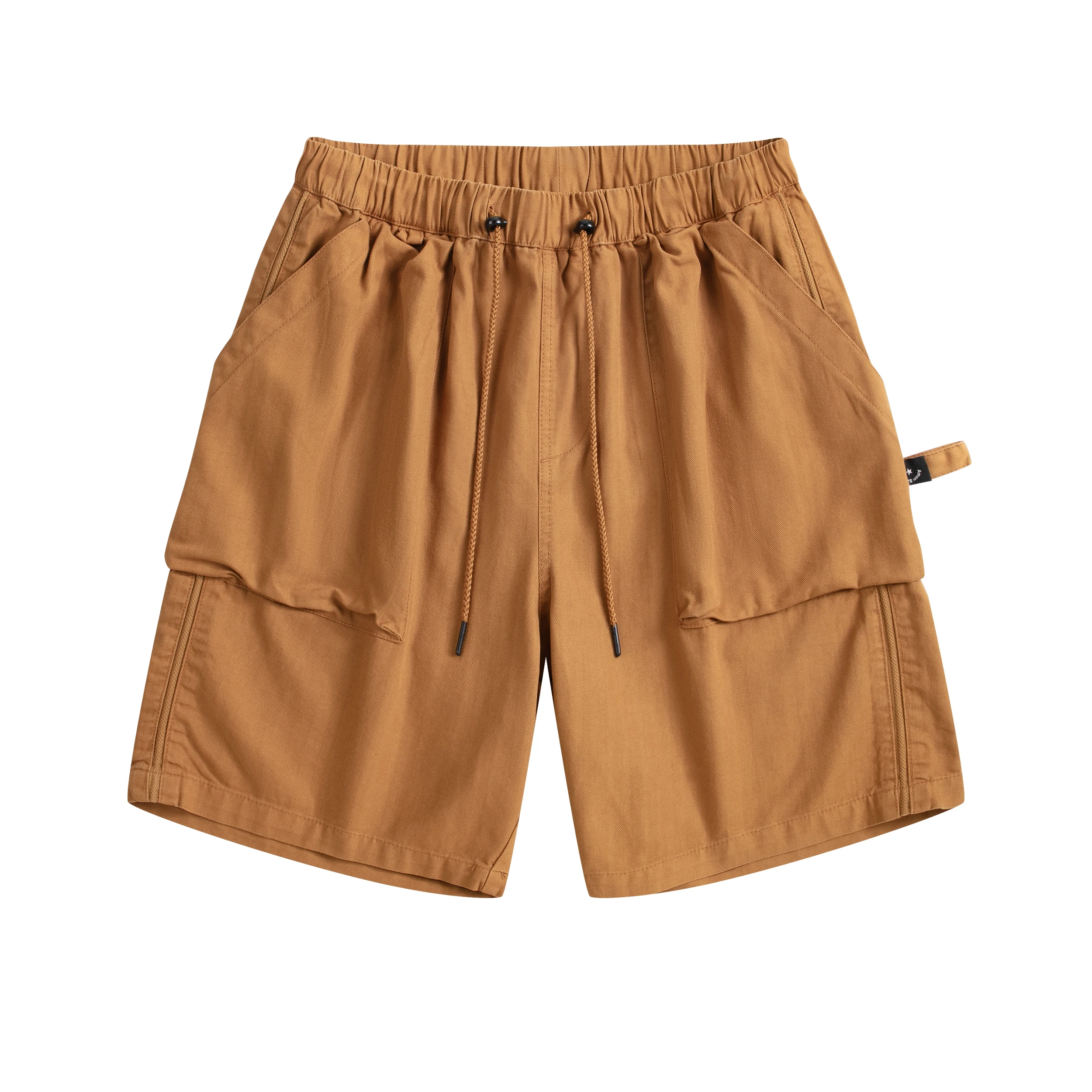 Men's Summer Cargo Shorts - Loose Fit Japanese Vintage Streetwear with Large Pockets, Casual Functional Five-Point Pants
