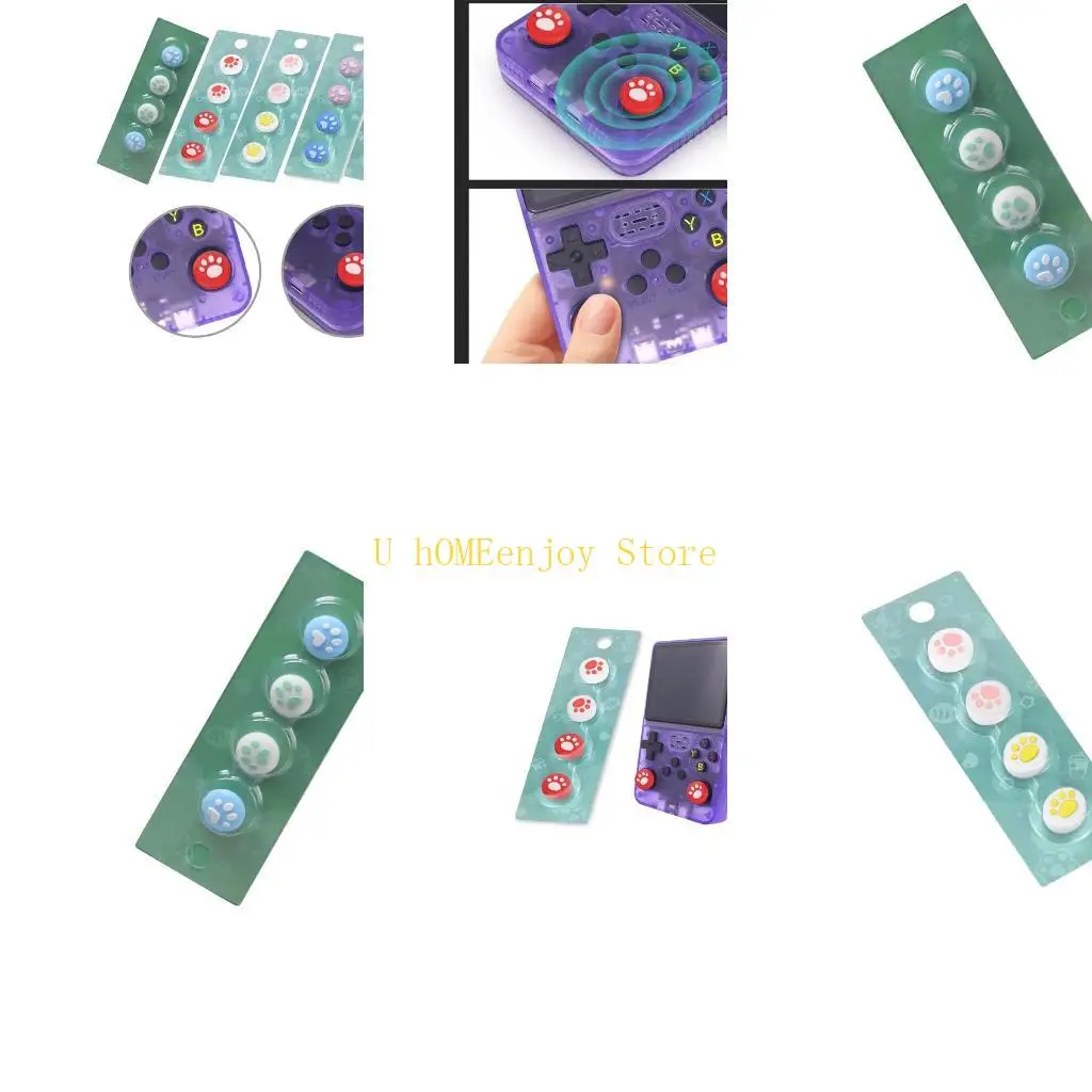 B0KF Protective Silicone Thumb Caps Joystick Guard for RG556 RG35XX H Handheld Consoles Delivering Wear Resistance