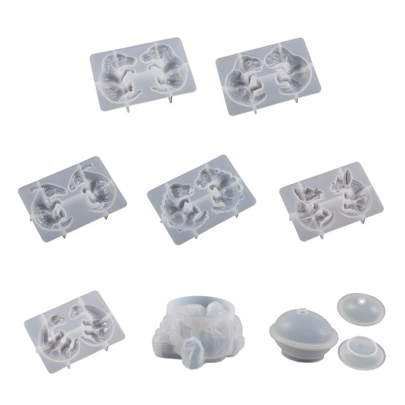 3D Dragon Silicone Mold DIY Making Mold Broken Dragon Ornament Mold