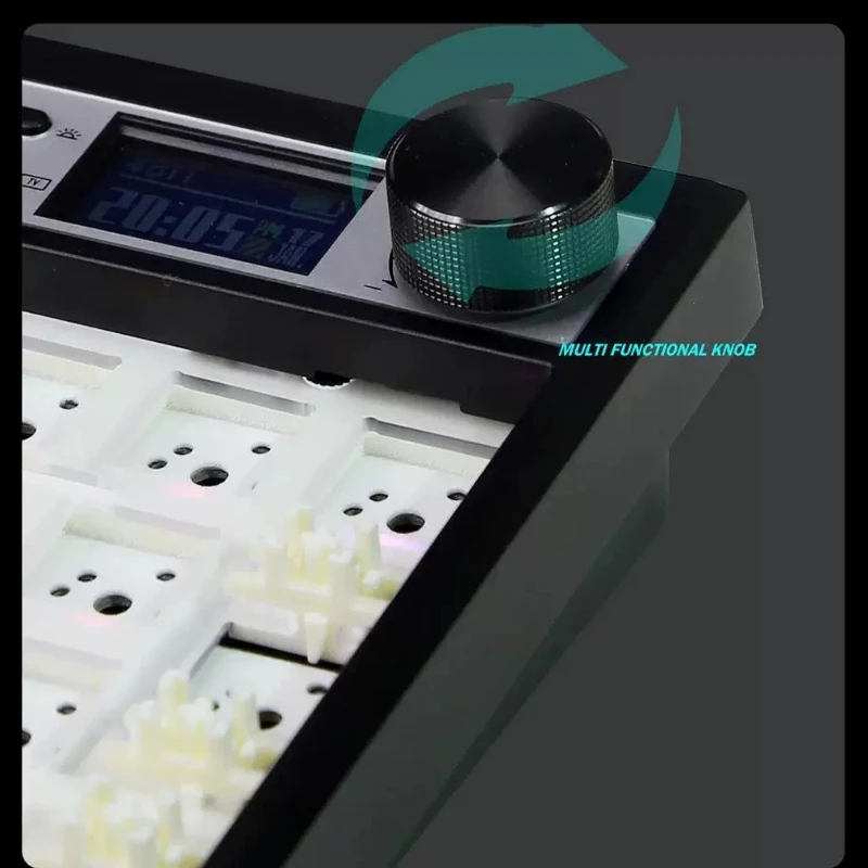 Zoya GMK104 Mechanical Keyboard Kit Tri-mode Bluetooth Wireless Hot Swap RGB Via Custom Light Position Screen Gasket Ergonomics