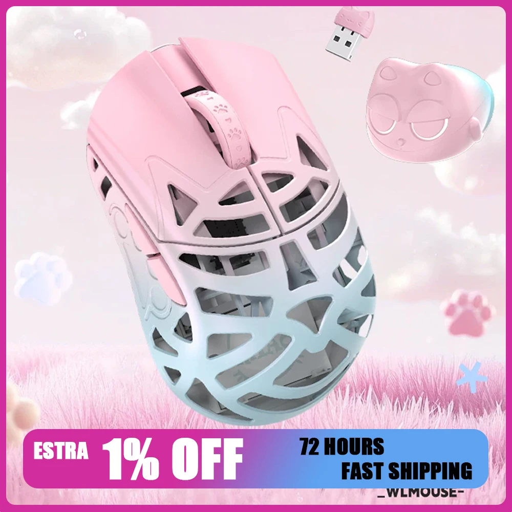 WLMOUSE Beast Miao Ultra-Light Wireless Gaming Mouse  Magnesium Body, PAW3950HS , 8K Polling Rate, Omron Optical, TTC Limitless