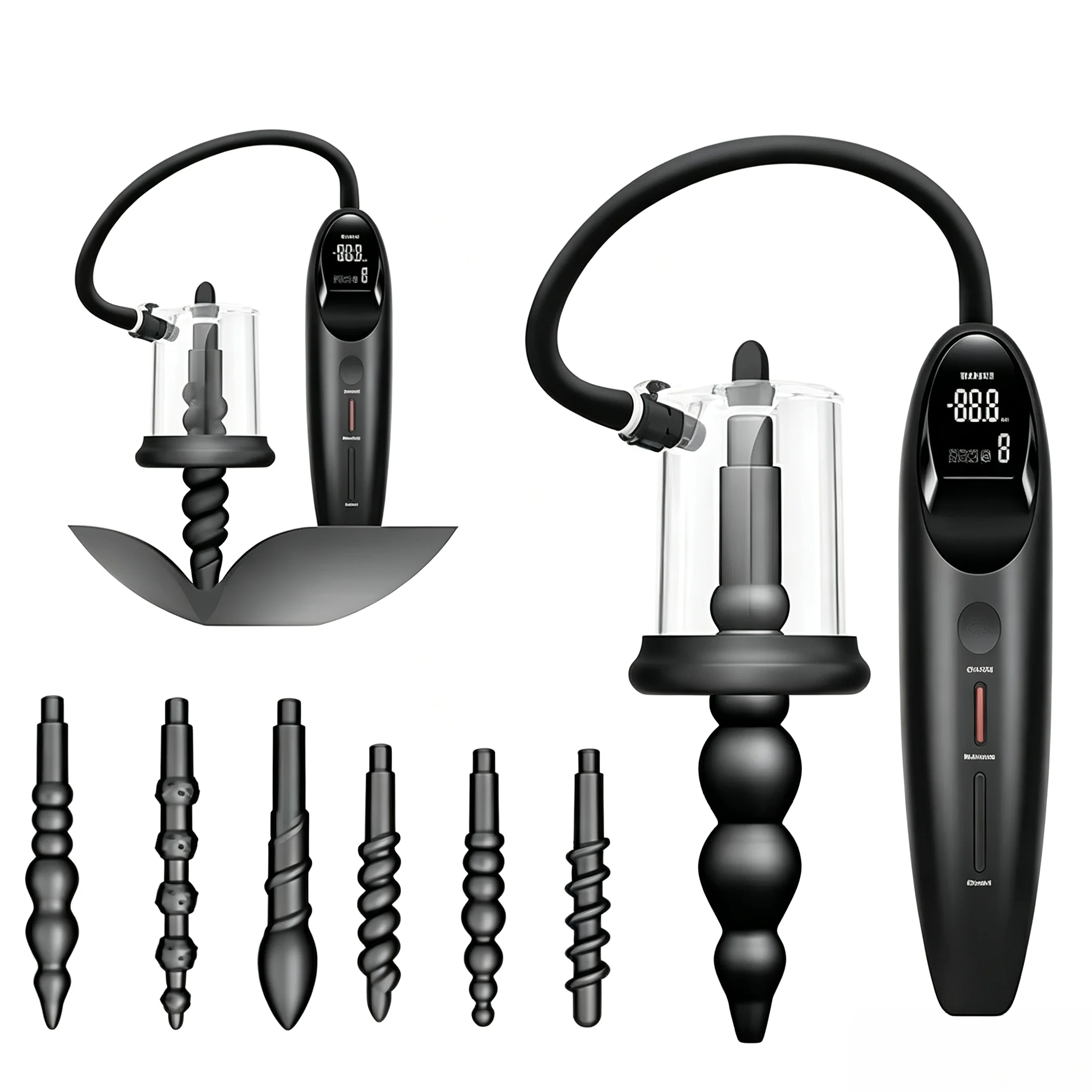 Smart Vacuum Pump Sucking Anal Plug Female Prostate Massage Stimulator Buttplug Male Masturbator Adult Sex Toys For Man Women